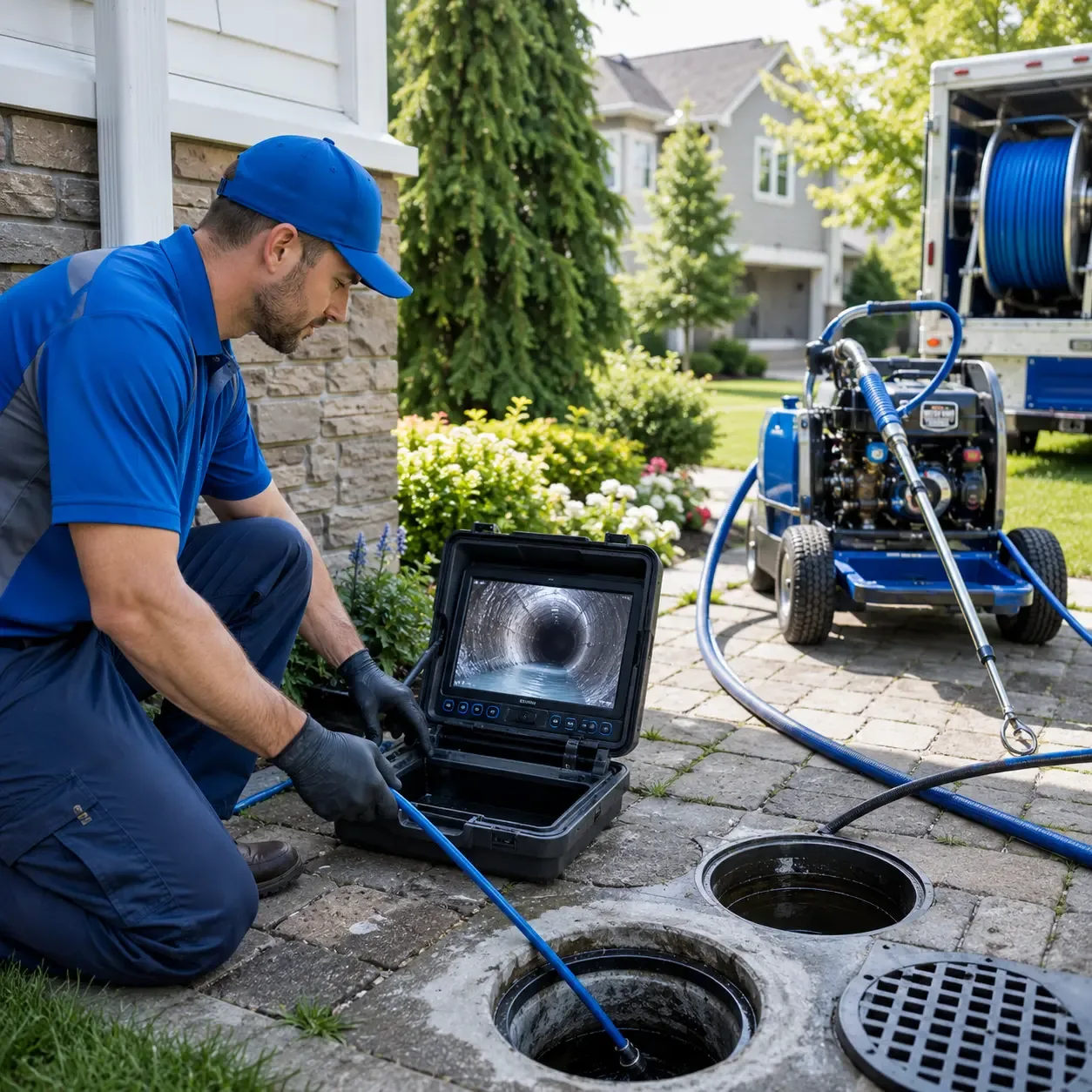 Outdoor drain cleaning professionals serving Saint Johns, MI